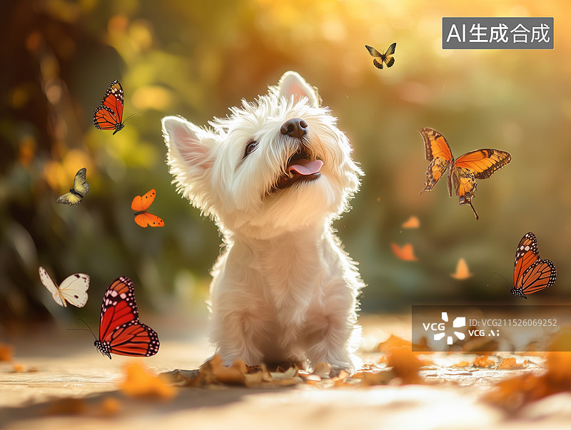 【AI数字艺术】可爱萌宠物 狗图片素材