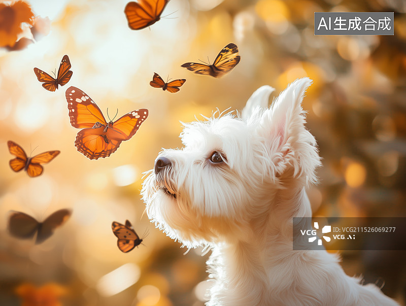 【AI数字艺术】可爱萌宠物 狗图片素材