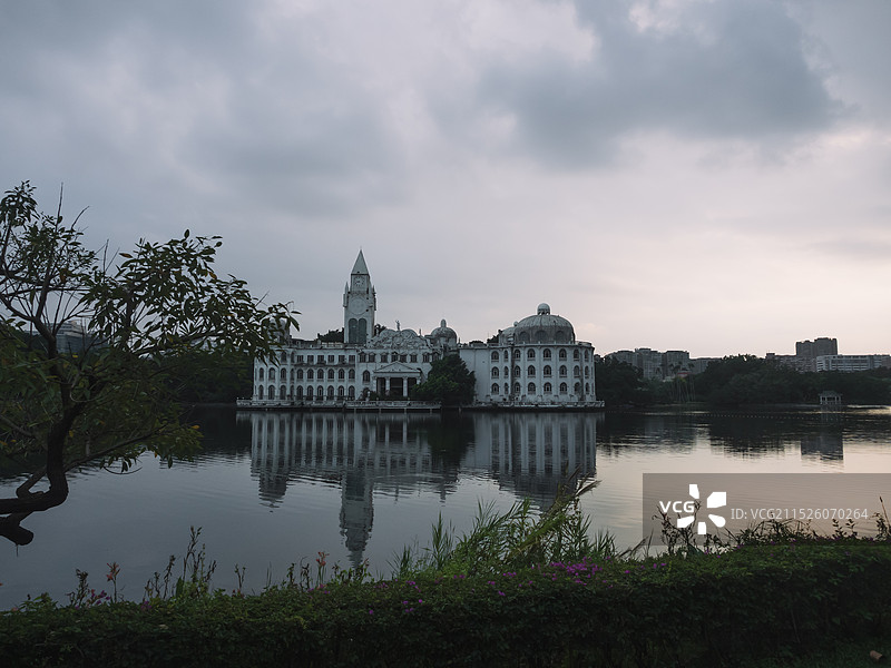广州流花湖城堡建筑风景图片素材