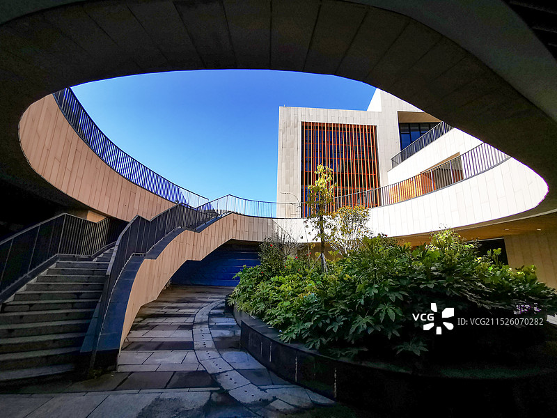 四川雅安宝兴熊猫古城游客中心图片素材