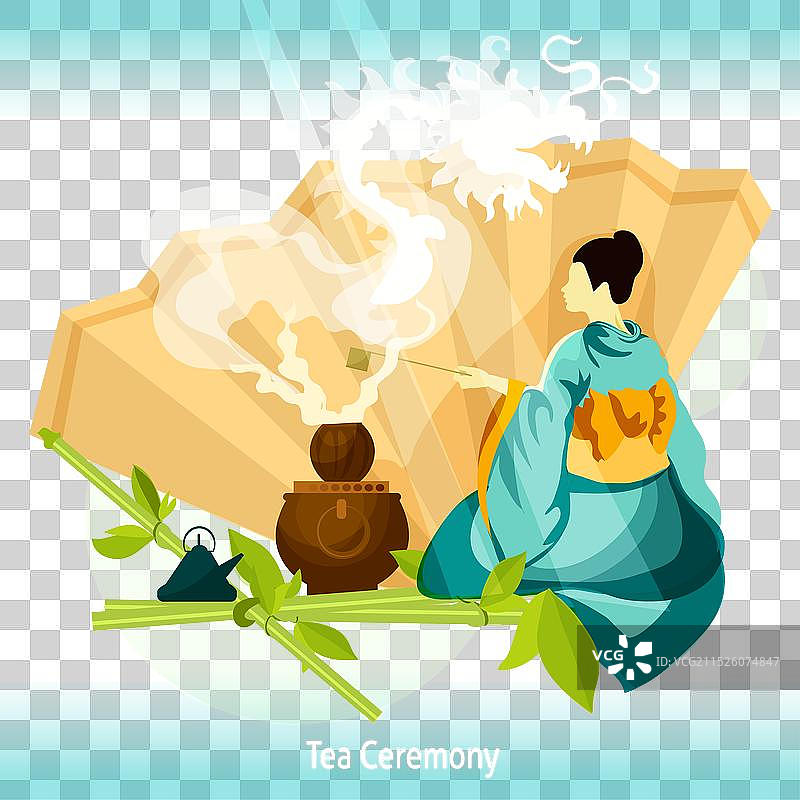 茶道背景图片素材
