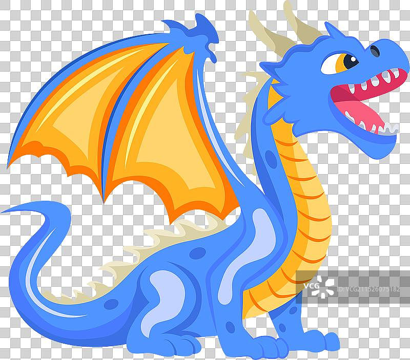 龙啸扁平风格banner图片素材