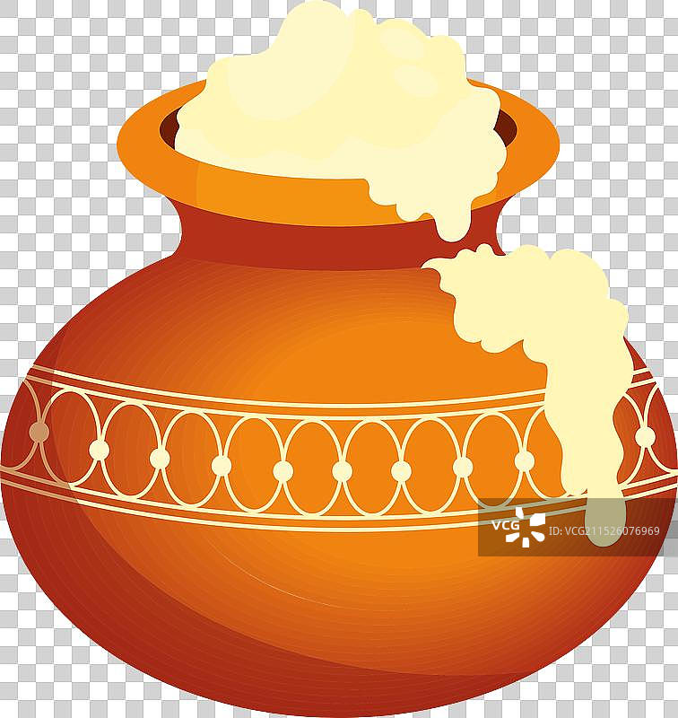 用于克里希纳 Janmashtami 节日的凝乳陶罐图片素材