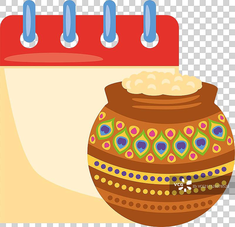 日历和Dahi Handi节Janmashtami图片素材