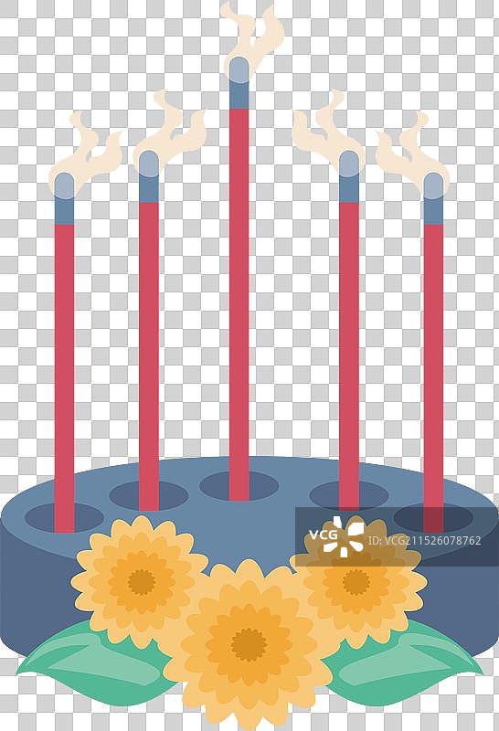 燃烧的香图片素材