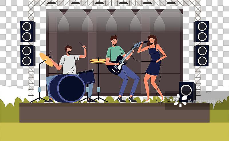 露天音乐会图片素材