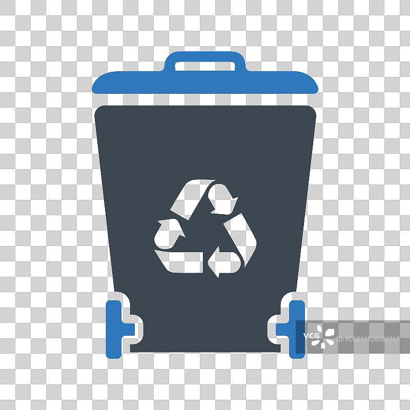 带轮垃圾箱图标图片素材