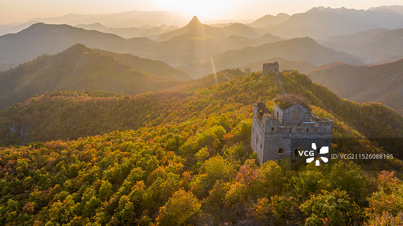 秦皇岛市海港区城子峪长城秋景图片素材