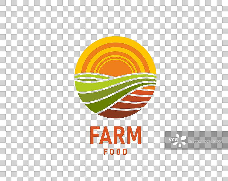 农业农田图标乡村景观标志图片素材