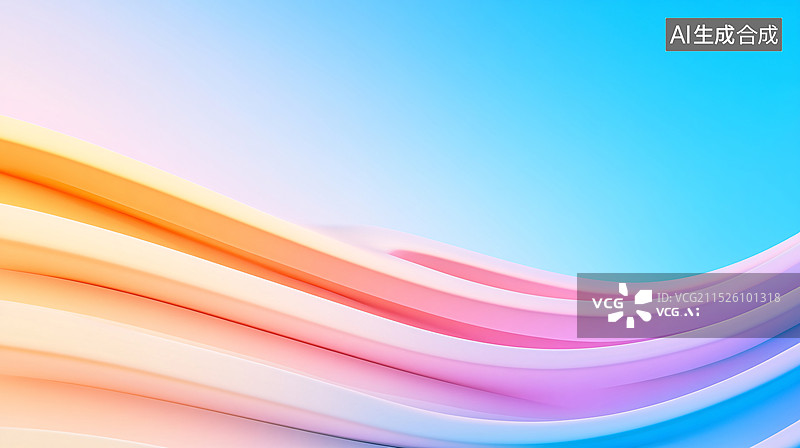 【AI数字艺术】蓝色会议kv主视觉活动主画面背景设计图片素材