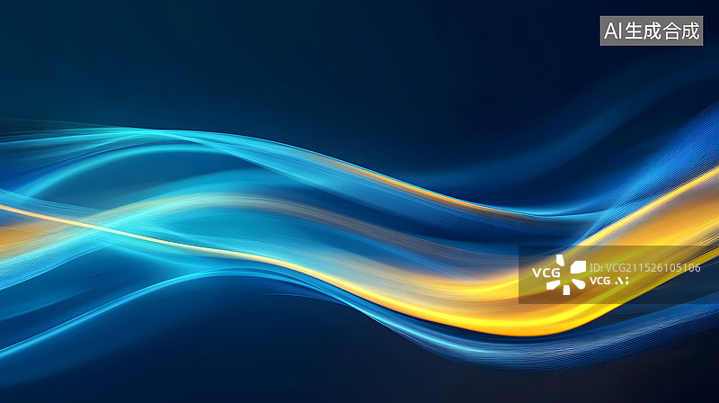 【AI数字艺术】光速飞驰光线科技背景图片素材