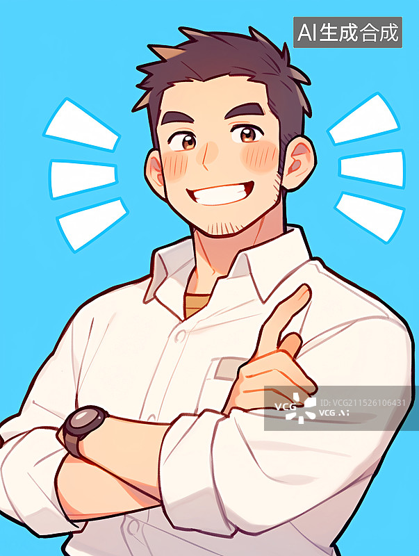 【AI数字艺术】教师节老师在讲话卡通插画图片素材