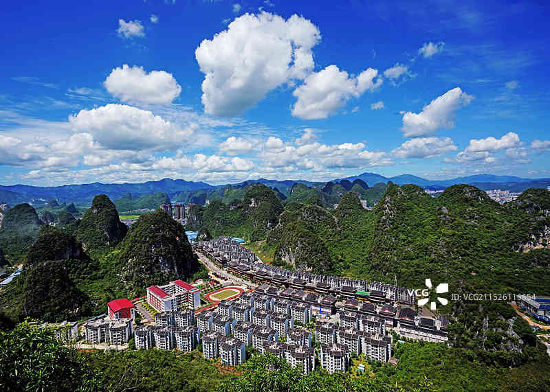 新村——易扶小区美如画图片素材