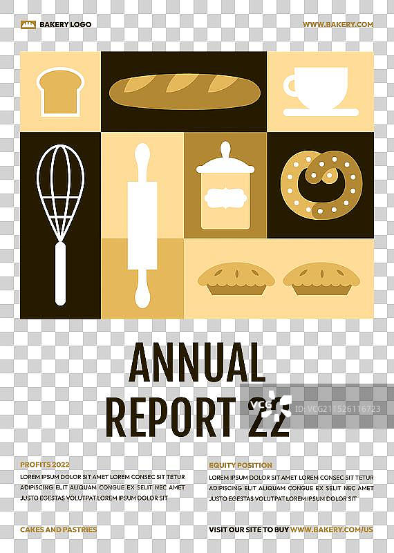 面包店年度报告模板图片素材