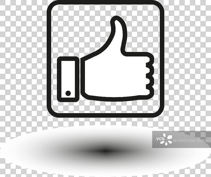 点赞图标，EPS10图片素材