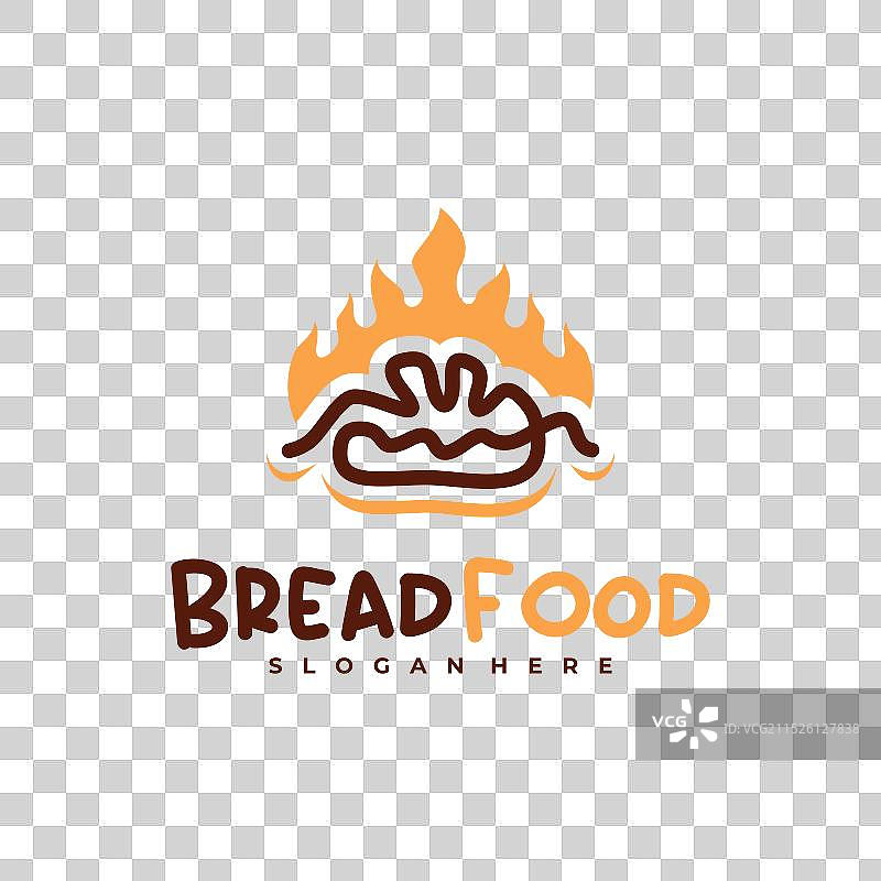 创意热面包Logo模板图片素材