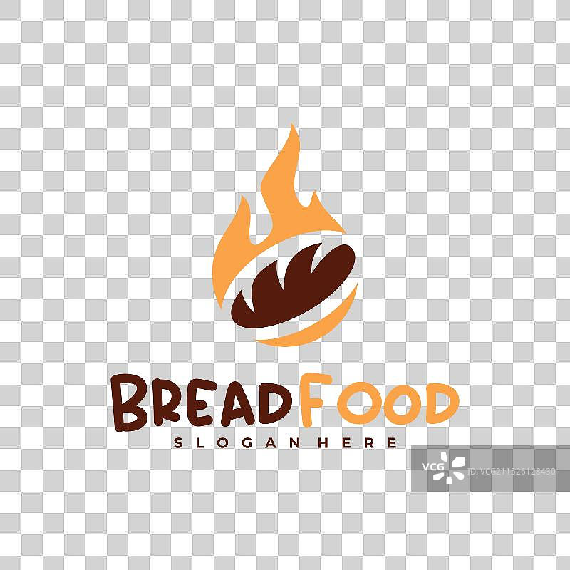 创意热面包Logo模板图片素材