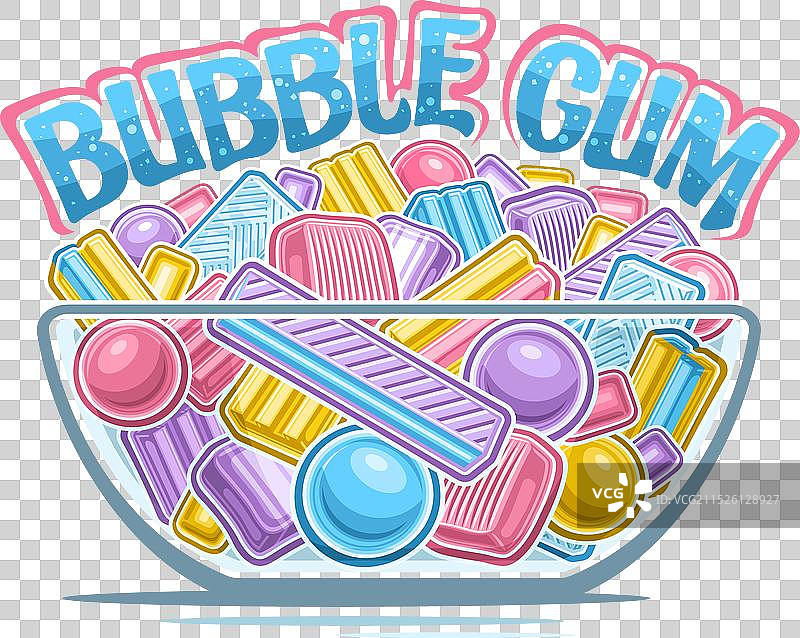 泡泡糖碗图片素材