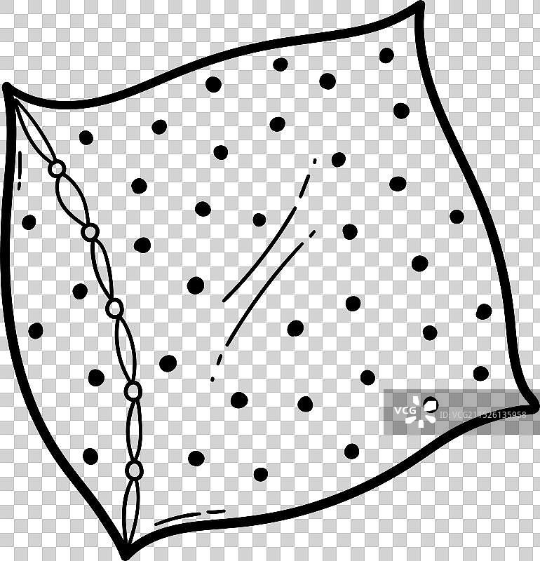 枕头线条艺术图片素材