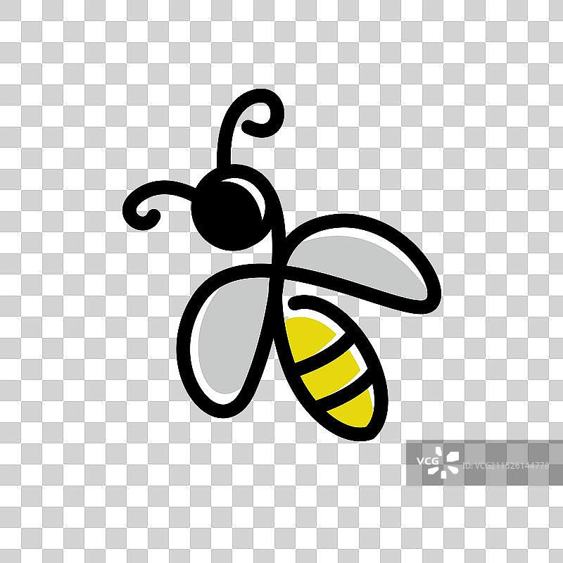 创意蜜蜂logo设计理念图片素材