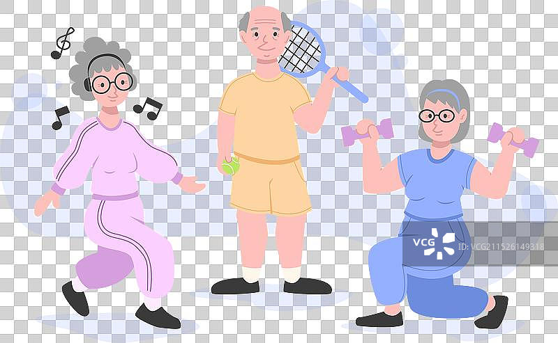 活力老年人图片素材