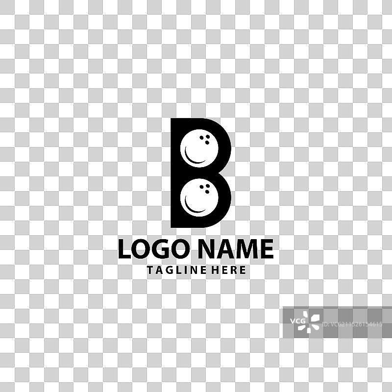 字母B保龄球Logo设计图片素材