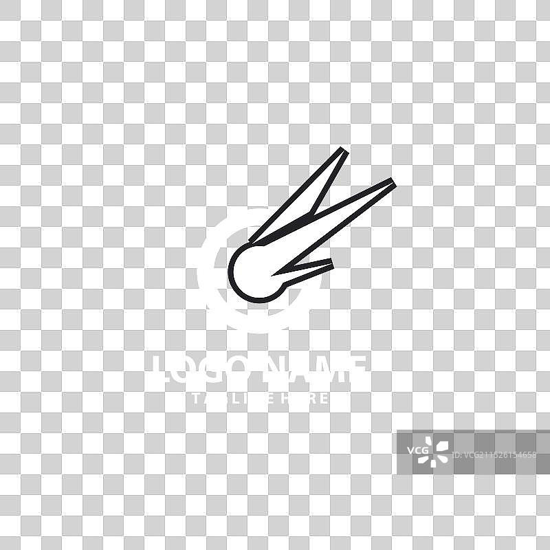 目标彗星Logo设计图片素材