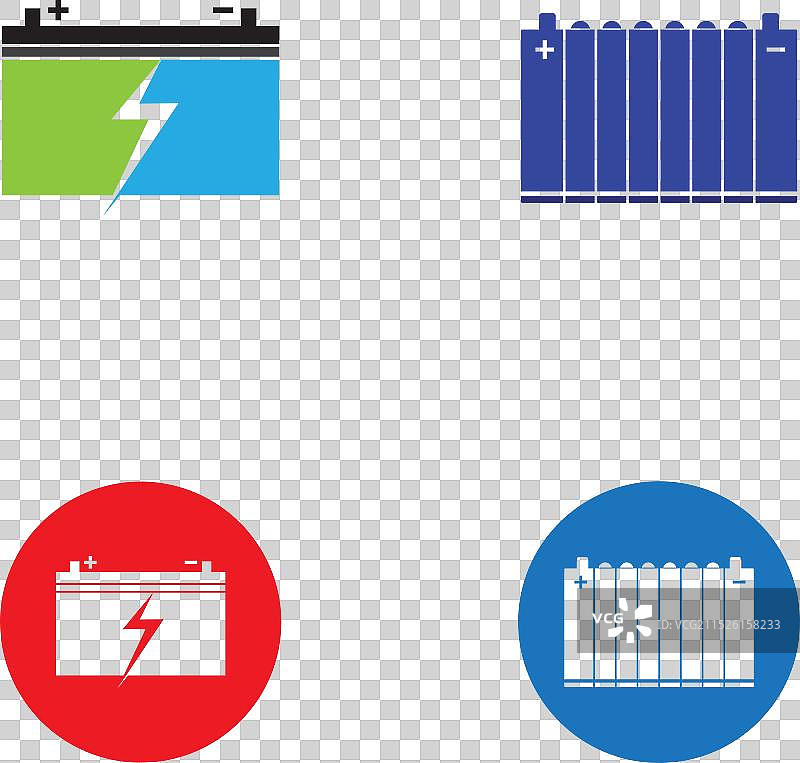 汽车电池图标图片素材