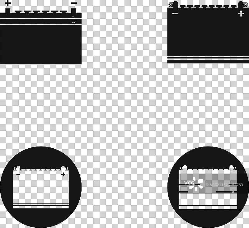 汽车电池图标图片素材