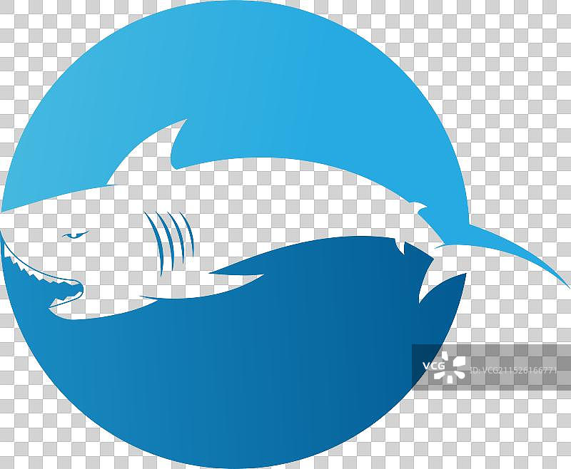 鲨鱼Logo模板图片素材