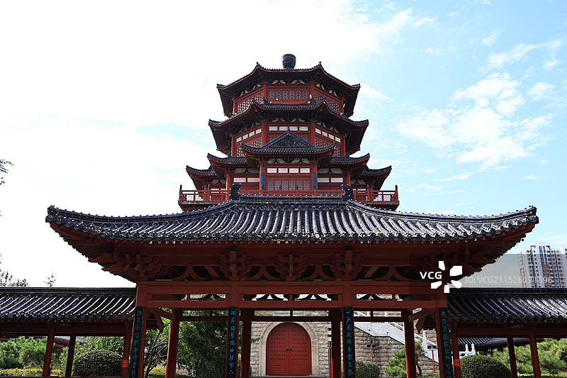 济宁南池景区图片素材