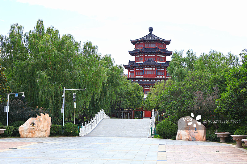 济宁南池景区图片素材