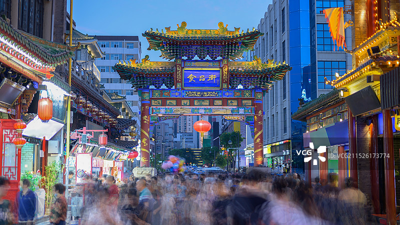 太原食品街图片素材