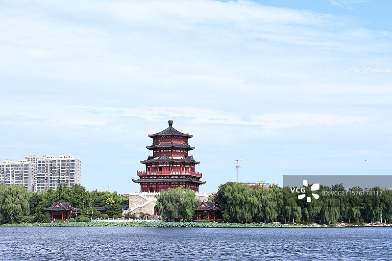 济宁南池景区图片素材