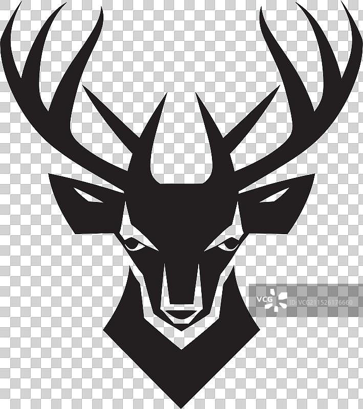 宇宙连接：星空中的鹿图片素材