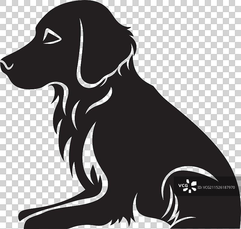 胡须异想小狗艺术画作图片素材