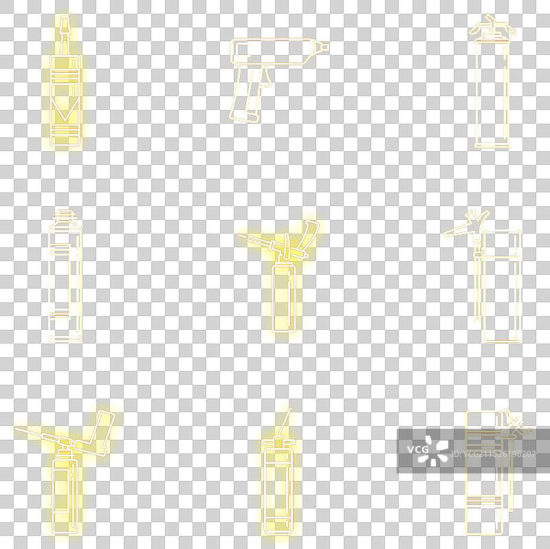 霓虹灯聚氨酯泡沫家居图标图片素材