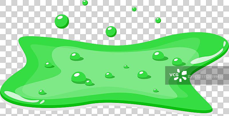 分离的绿色粘液液体图片素材