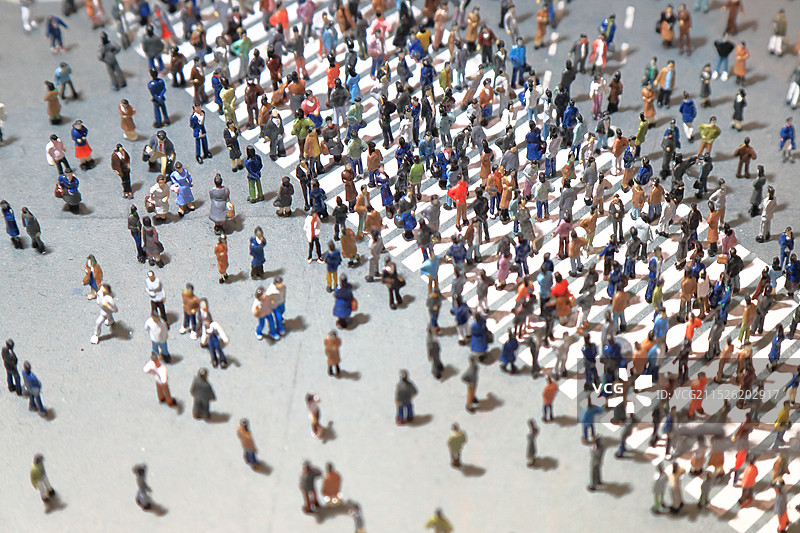 人群立体模型图片素材