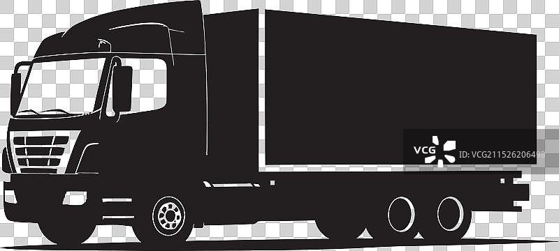 货运卡车车队场景细节图片素材