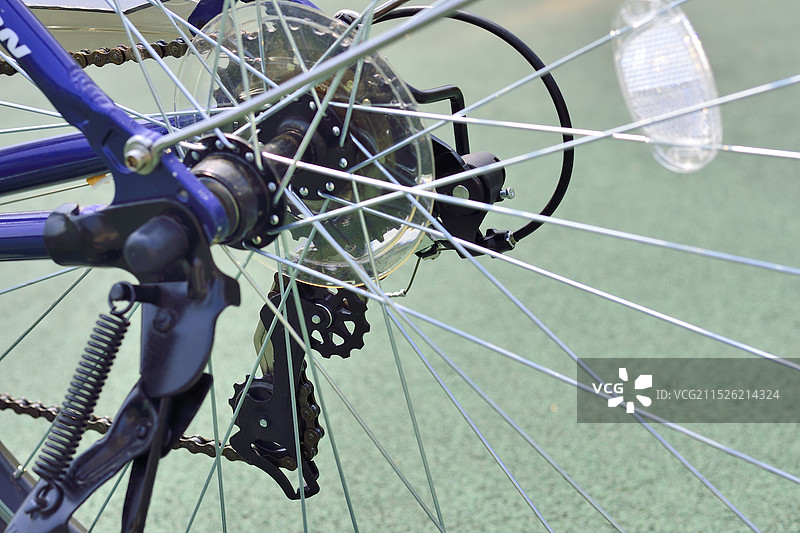 自行车上的变速齿轮图片素材