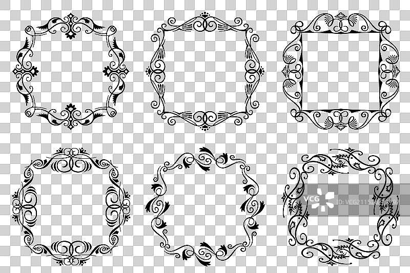 复古装饰抽象框架图片素材