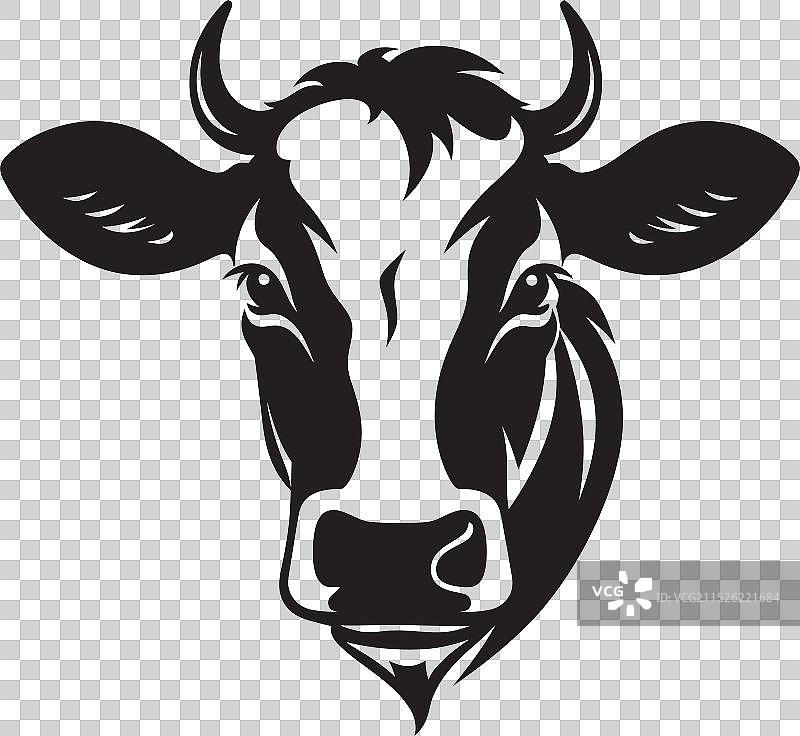 风格化奶牛图案图片素材