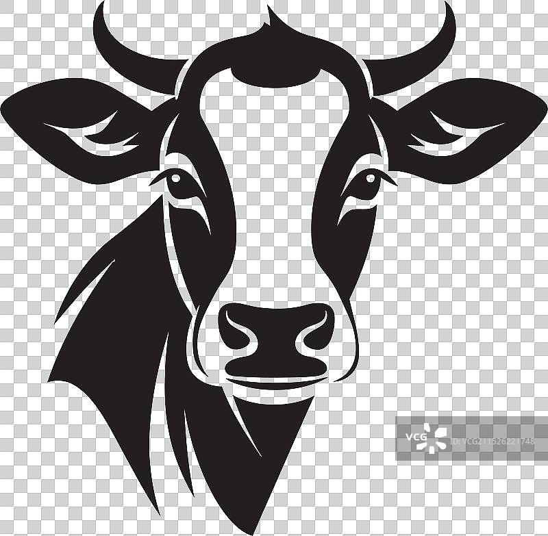 和谐的奶牛角色民族奶牛设计图片素材