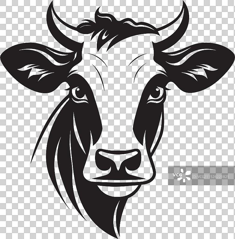 抽象奶牛场景图片素材