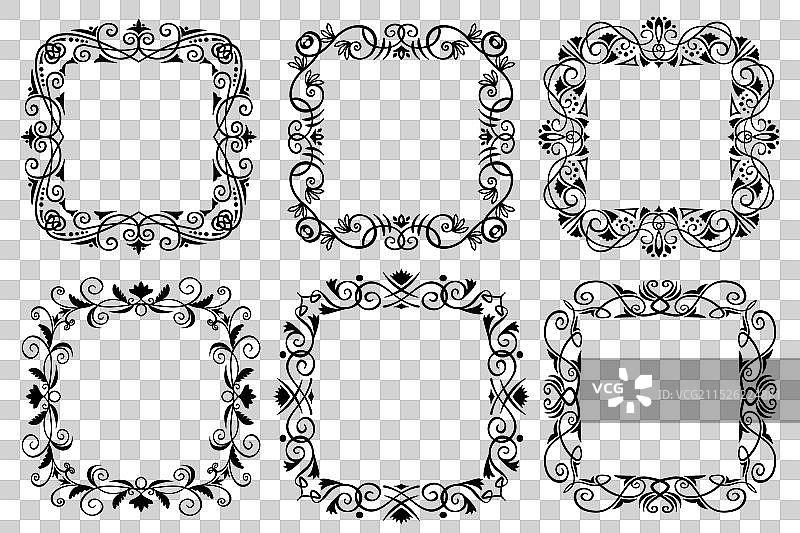 复古装饰抽象框架图片素材