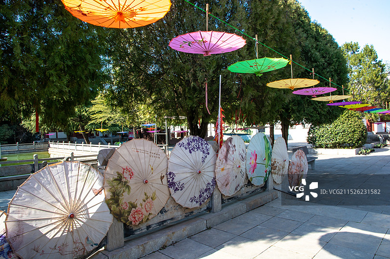 河南永城芒砀山陈胜园景点图片素材