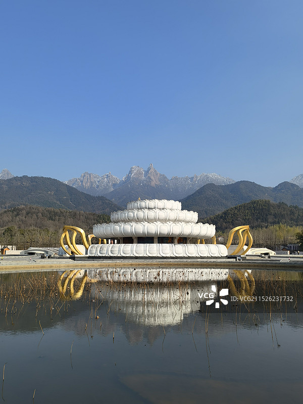 池州九华天池景区图片素材