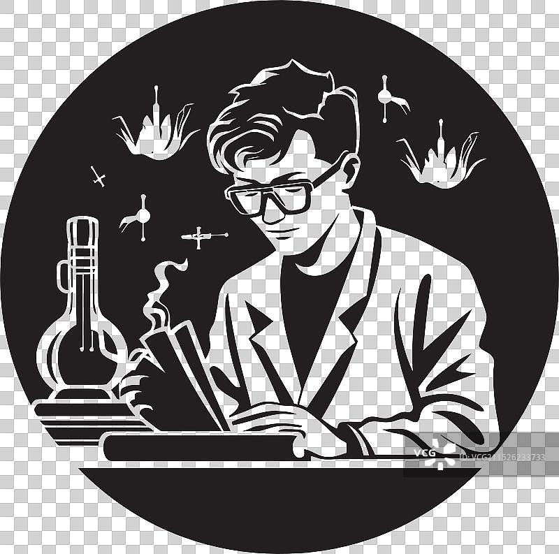 展示实验室技术人员技能的艺术图片素材