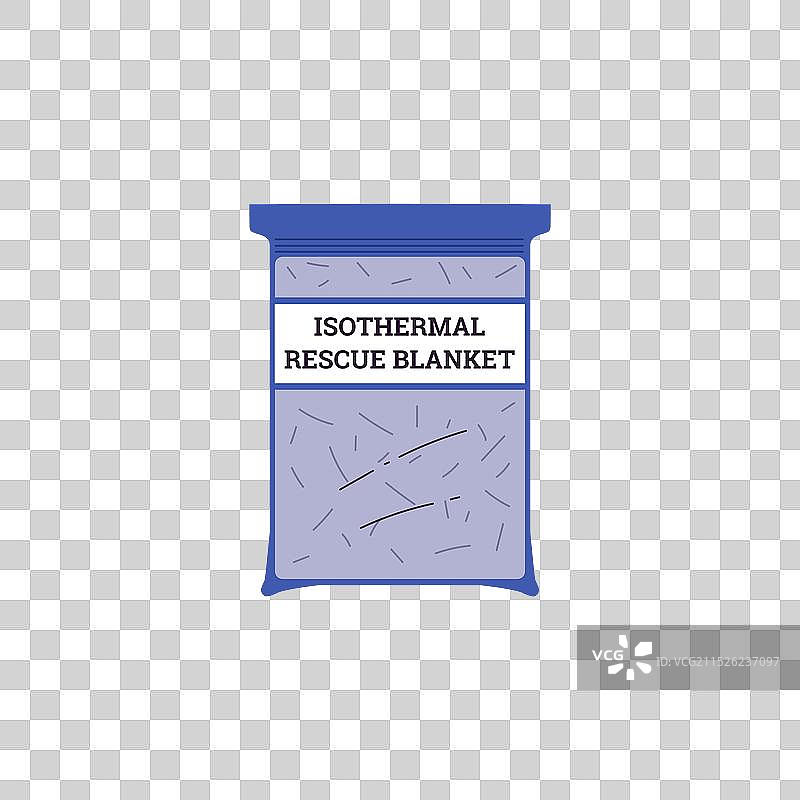 基本等温救援毯扁平卡通图片素材